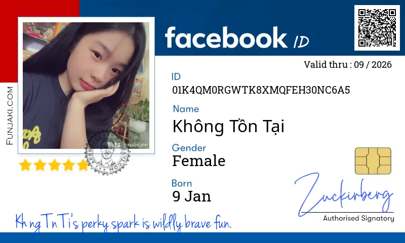Facebook ID Card
