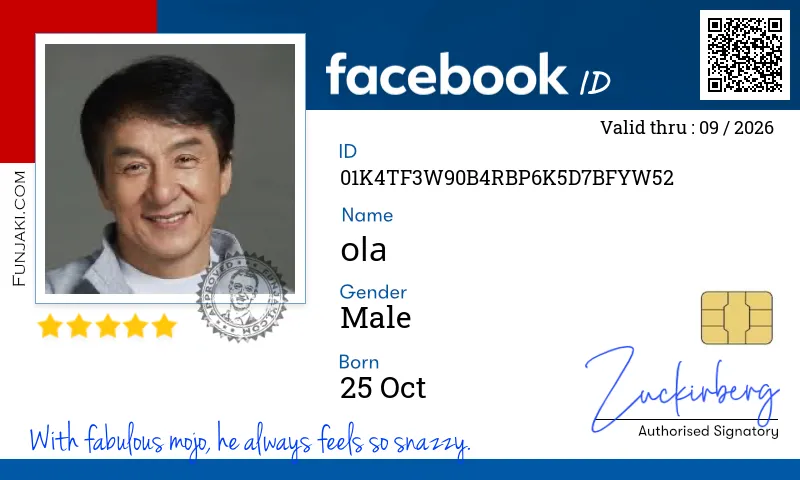 Facebook ID Card