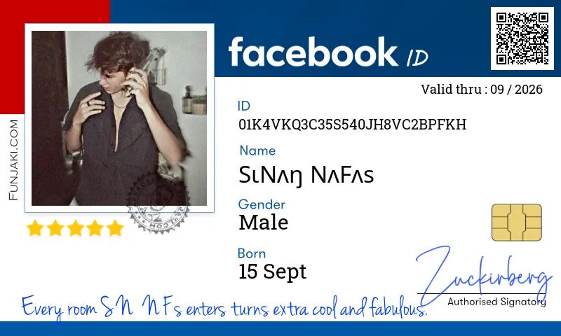 Facebook ID Card