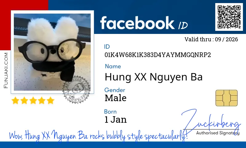 Facebook ID Card