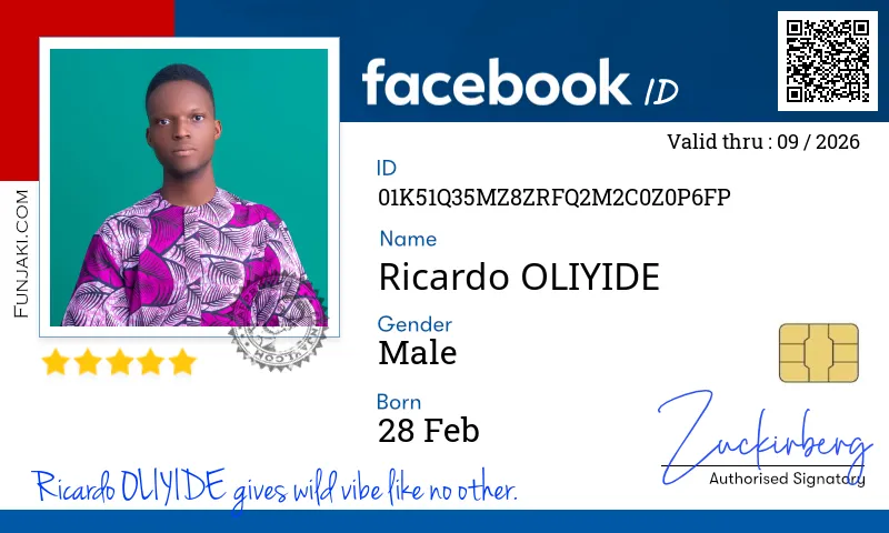 Facebook ID Card