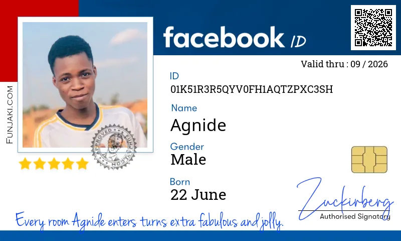 Facebook ID Card