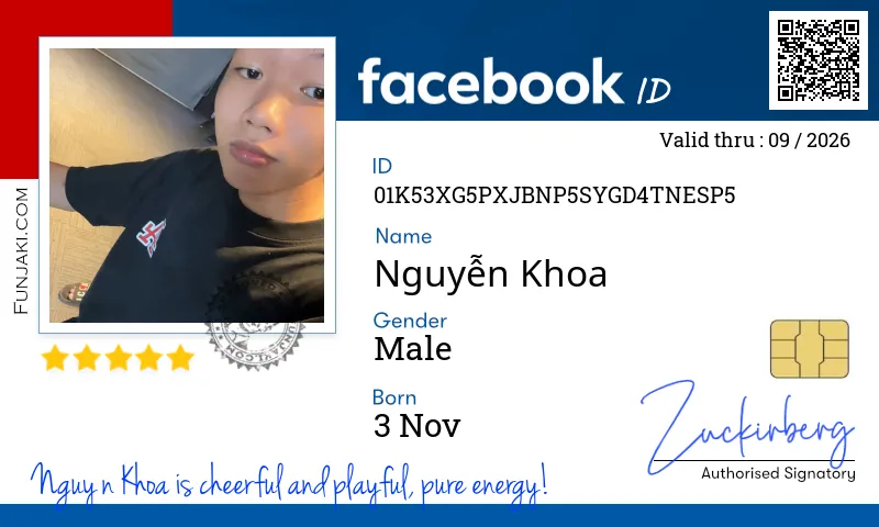 Facebook ID Card