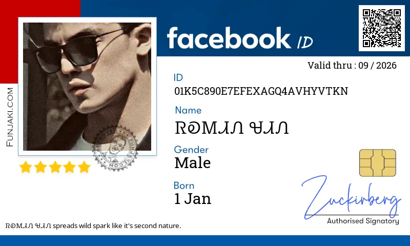 Facebook ID Card