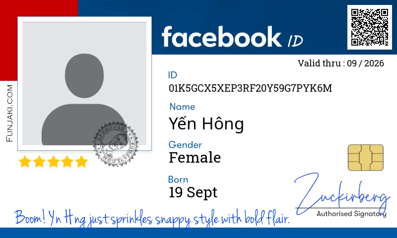 Facebook ID Card