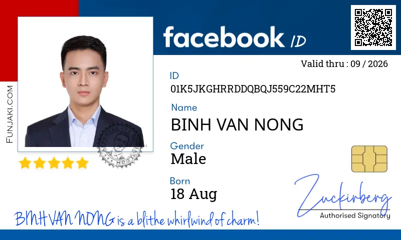 Facebook ID Card