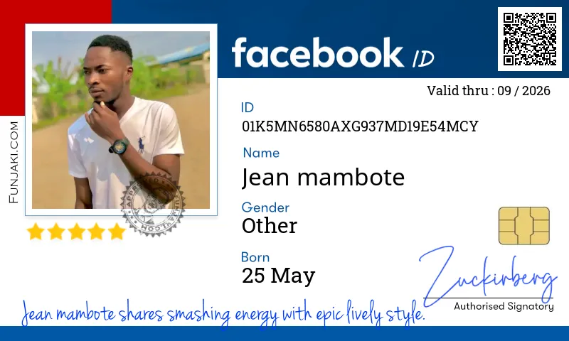 Facebook ID Card