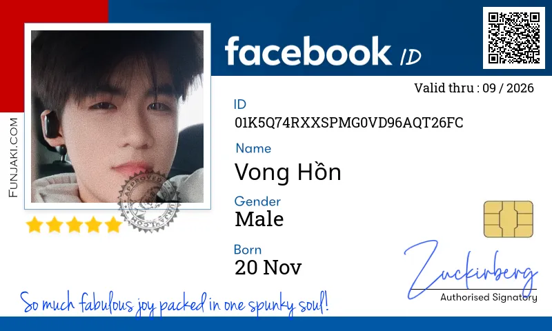Facebook ID Card