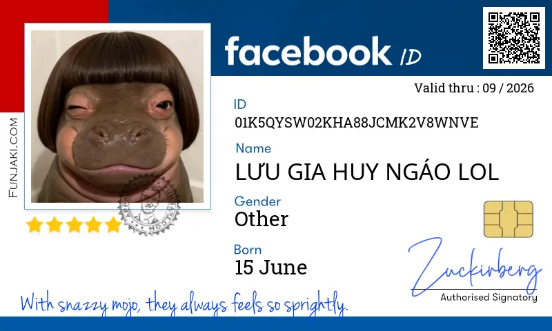 Facebook ID Card