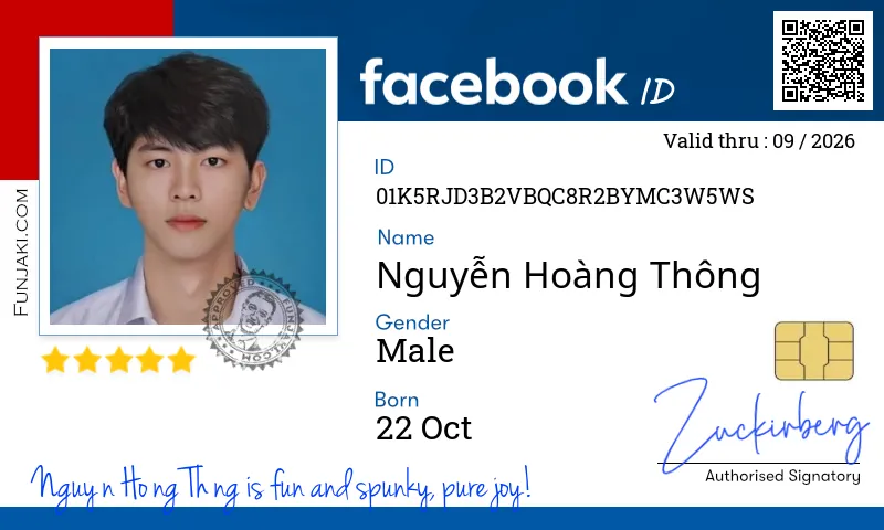 Facebook ID Card
