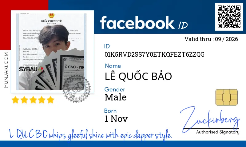 Facebook ID Card