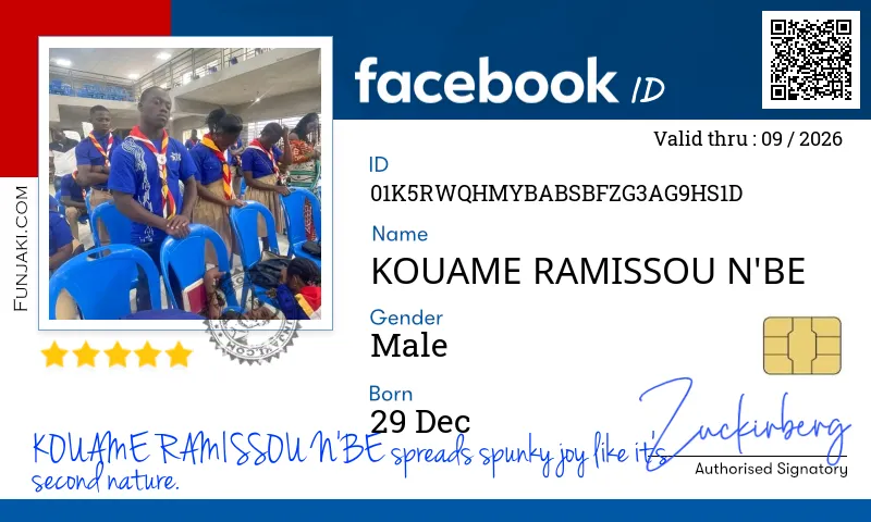 Facebook ID Card