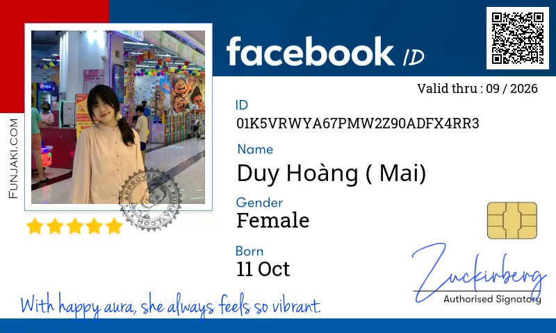 Facebook ID Card