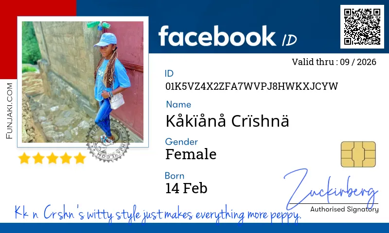 Facebook ID Card