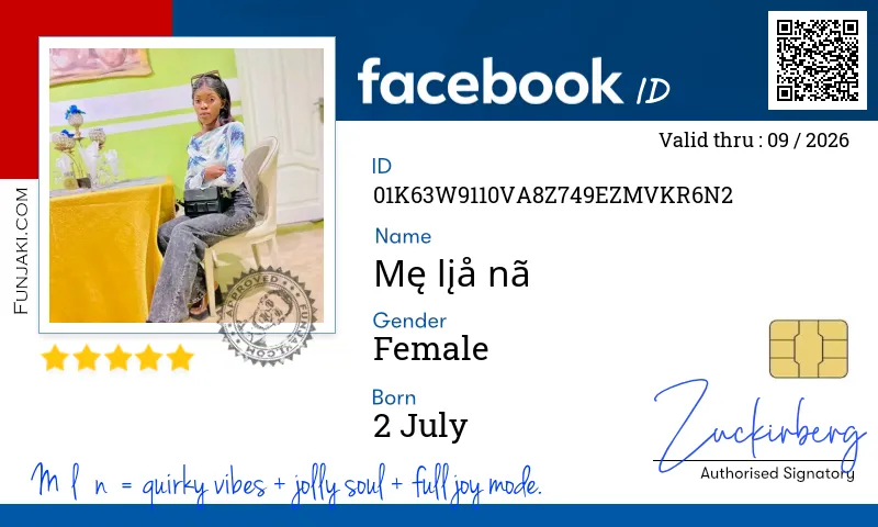 Facebook ID Card