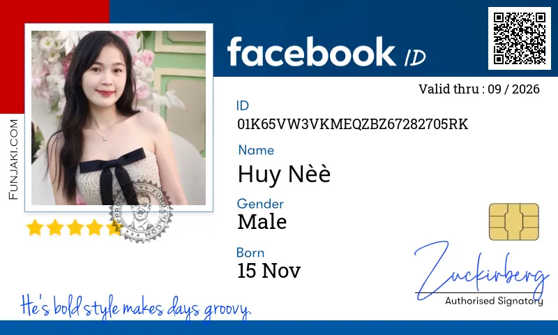 Facebook ID Card