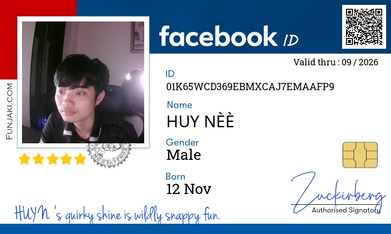 Facebook ID Card