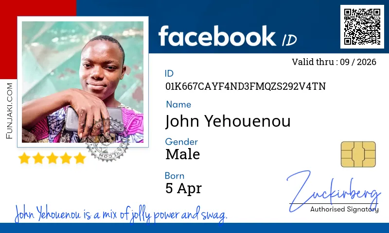 Facebook ID Card