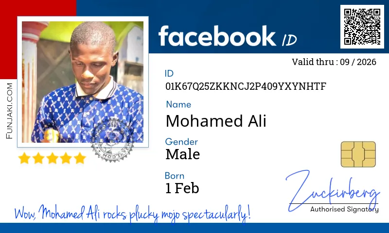 Facebook ID Card