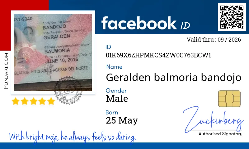 Facebook ID Card