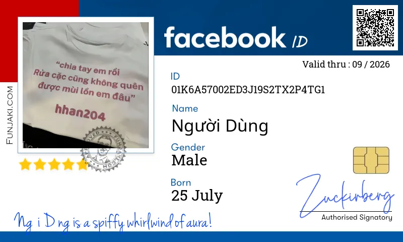 Facebook ID Card