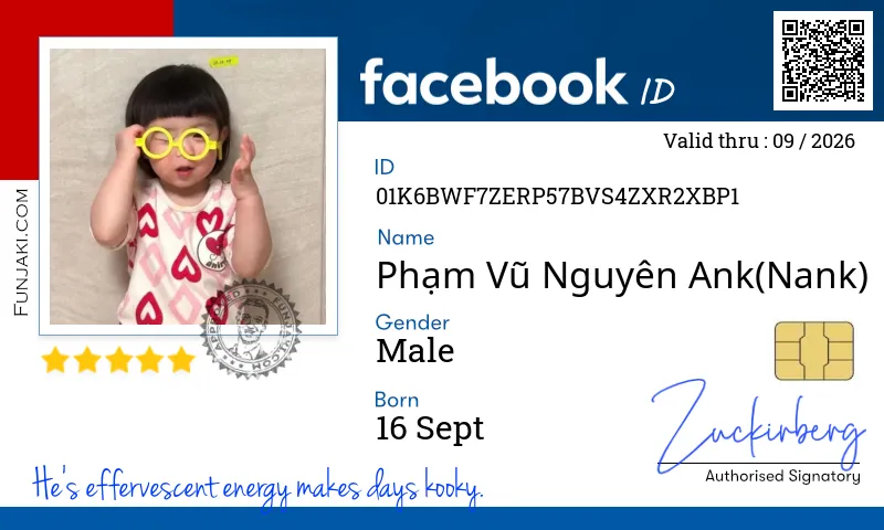 Facebook ID Card
