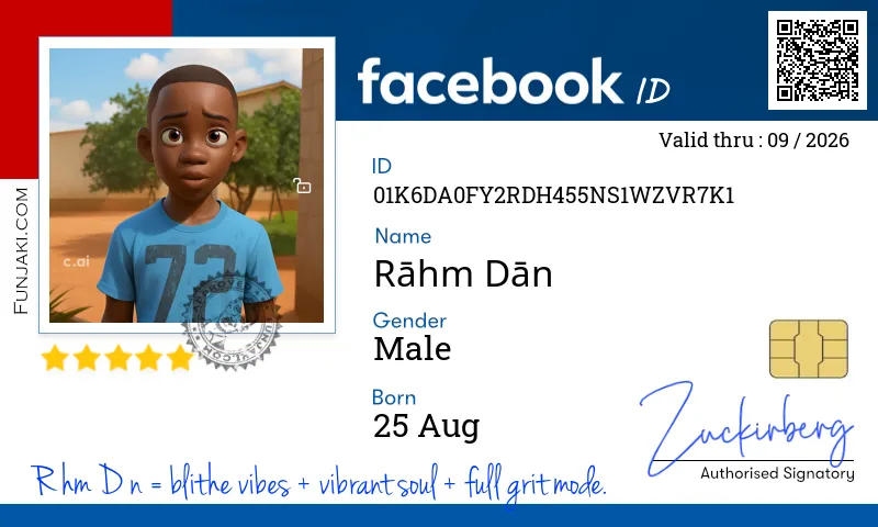 Facebook ID Card