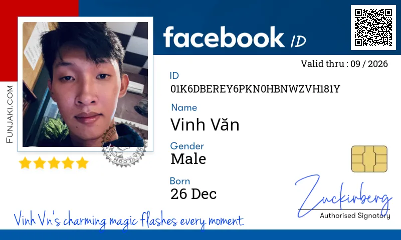 Facebook ID Card