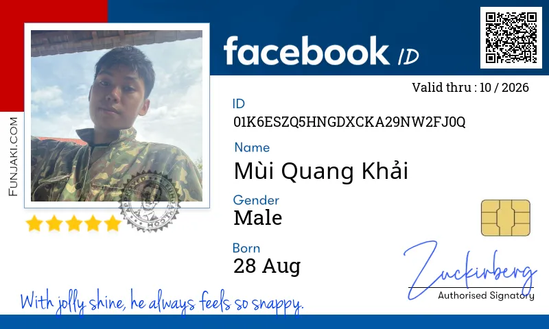 Facebook ID Card