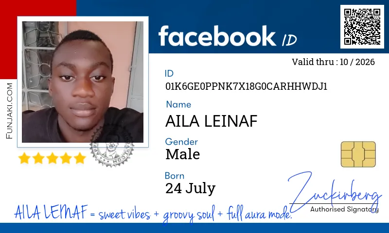 Facebook ID Card