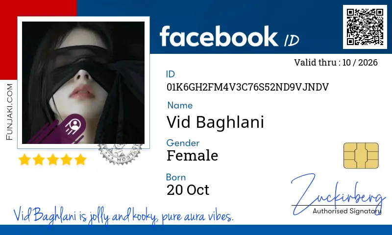 Facebook ID Card