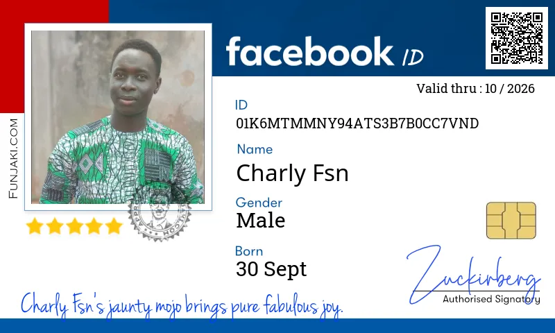 Facebook ID Card