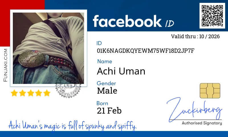 Facebook ID Card
