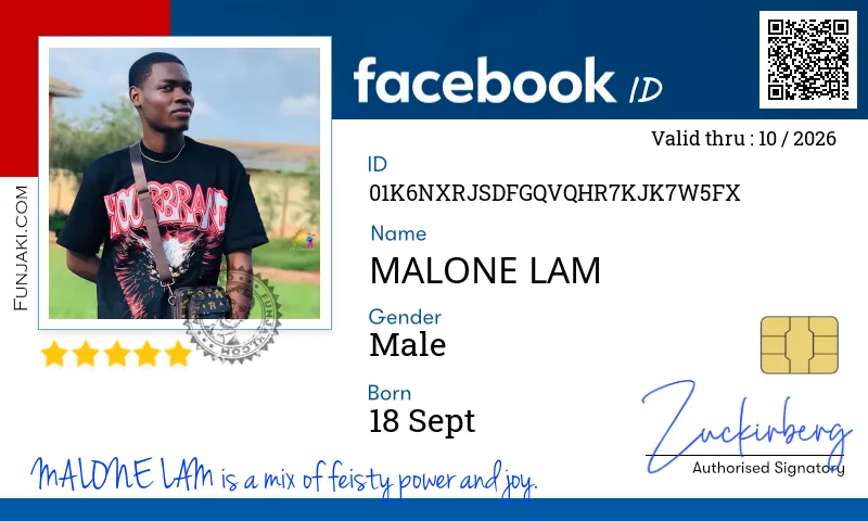 Facebook ID Card