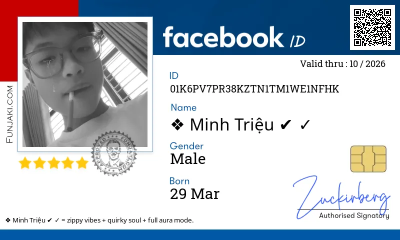 Facebook ID Card
