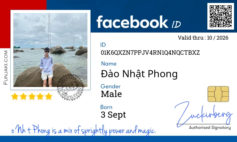 Facebook ID Card