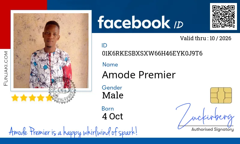 Facebook ID Card