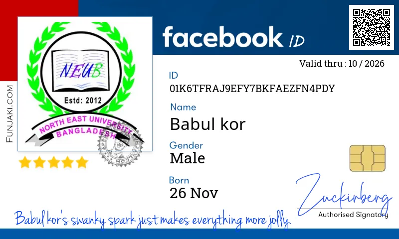 Facebook ID Card