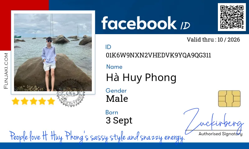 Facebook ID Card