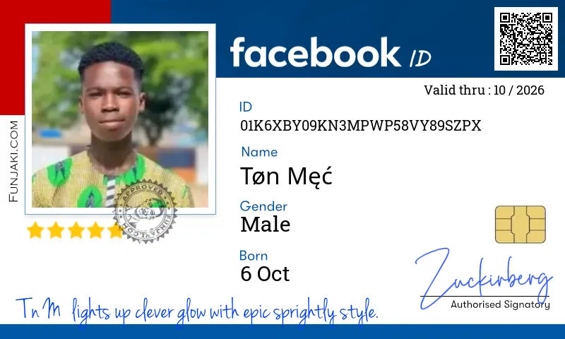 Facebook ID Card