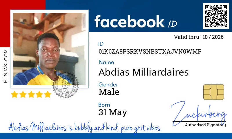Facebook ID Card