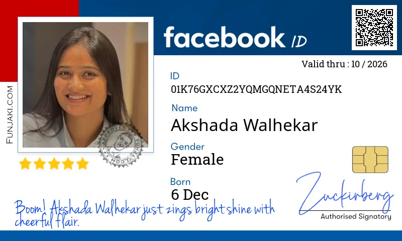 Facebook ID Card