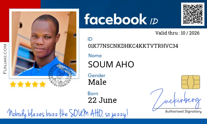 Facebook ID Card
