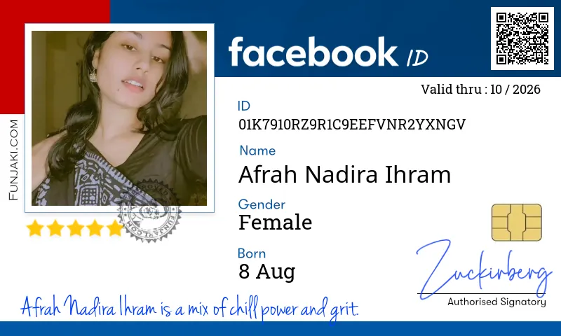 Facebook ID Card