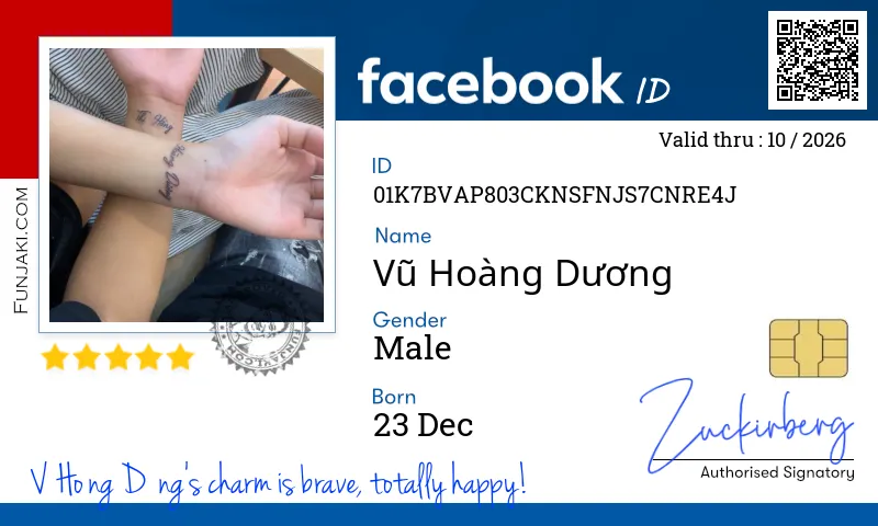 Facebook ID Card