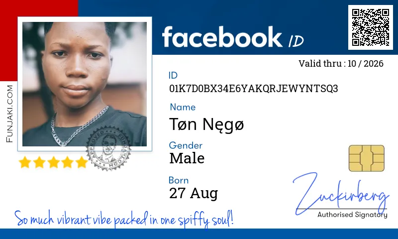 Facebook ID Card