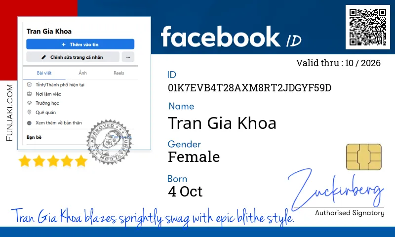 Facebook ID Card