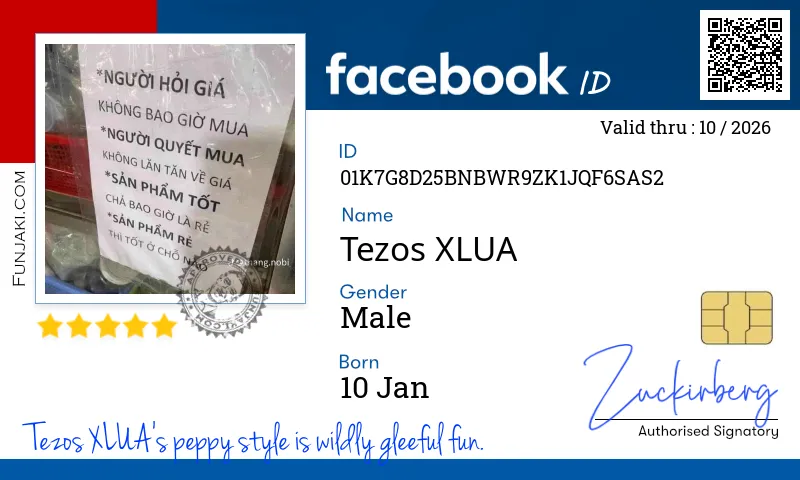 Facebook ID Card