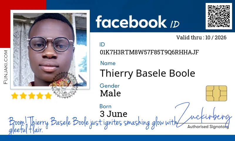 Facebook ID Card