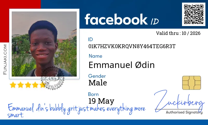 Facebook ID Card